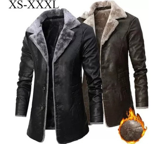 Chaqueta De Cuero Abrigos De Invierno Para Hombre