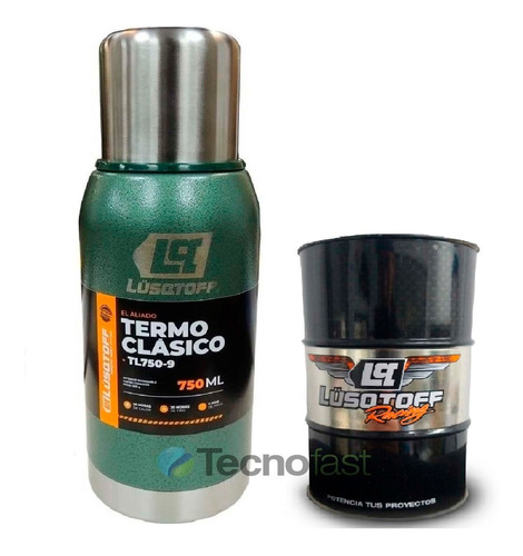 Termo Acero Inoxidable Lusqtoff 750ml + Lata Yerbera 