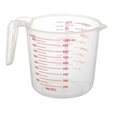 Jarro Medidor Plástico 1 Litro 1000ml  Cocina Repostería 