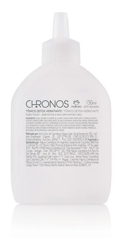 Tónico Detox Hidratante Repuesto Natura Chronos 150ml