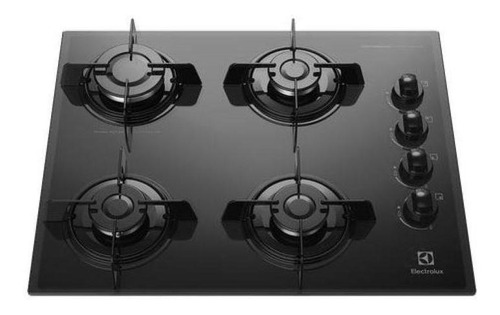 Cooktop À Gás Electrolux Ke4gp 4 Bocas Em Vidro Temperado