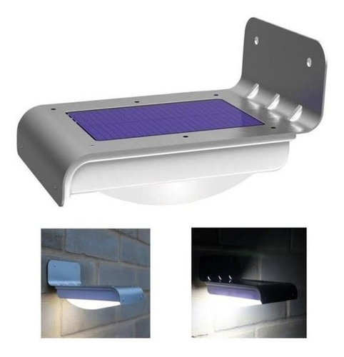 Lampara Solar 16led P/exteri Sensor Movimiento Bateríali-ion