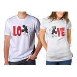 Camisetas Estampadas Parejas,combo X2 , Demostrar Amor 02