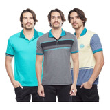 Kit 5 Camisa Gola Polo Masculina Verão Curta Revenda Lucre