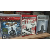 Lote Batman Ps3 Arkham Asylum Arkham City Arkham Origins! 