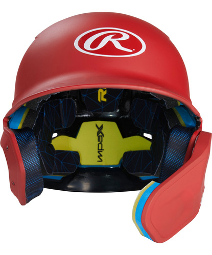Rawlings Casco Bateo Béisbol Para Niño Con Protección Rojo