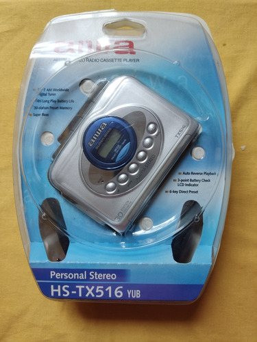 Walkman Aiwa Cassette Nuevo Hs-tx516