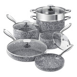 Juego De Cocina Michelangelo , Granito Antiadherente 10 Pzs