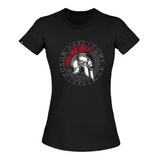 Camiseta T-shirt Feminina Invictus Concept Molon Labe Preta