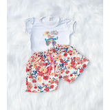 Conjunto Economico Algodon Niña, Short Blusa