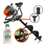 Trado Perfurador Tekna + Óleo Stihl E Broca 80x20cm Ea52-xs