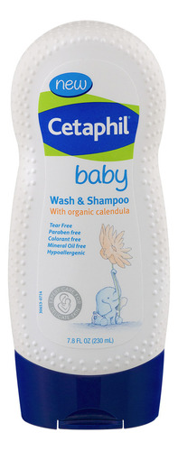 Champú Cetaphil Baby Wash 7.8 Onzas Con Caléndula