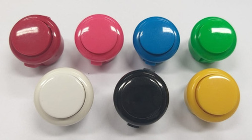 20 Botões 24 Mm Importados Paralelo Sanwa Fliperama Arcade