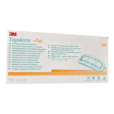 Tegaderm Mas Pad 3m Aposito 9x25cm Con 25 Parches Mod 3591 | Envío gratis