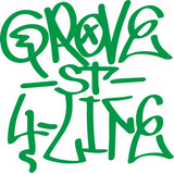 Calco Gta V Grove St For Life Graffiti Logo Sticker Vinilo