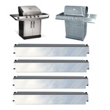 Kit 4 Defletores Inox Churrasqueira Gás Char-broil Design Br