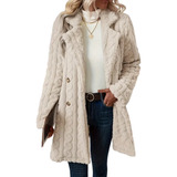 Saco Cardigan Peludo Invierno Ropa Térmica