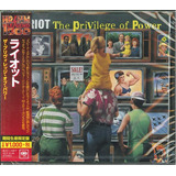 Riot The Privilege Of Power Cd Japon