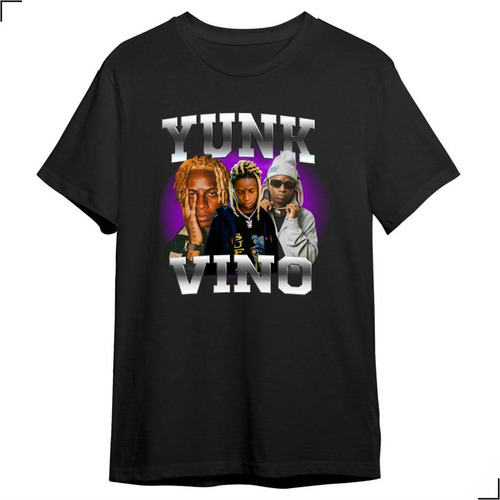 Camiseta Unissex Yunk Vino Rapper Hip Hop Favorita Cantor