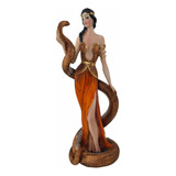 Figura Mujer Gitana Con Serpiente Decoración Para Espacios 