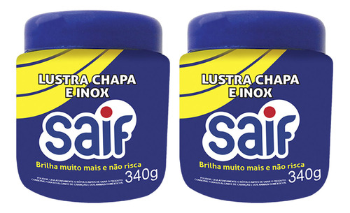 Kit 02 Pasta De Polir E Limpar Chapas E Fogões A Lenha Saif