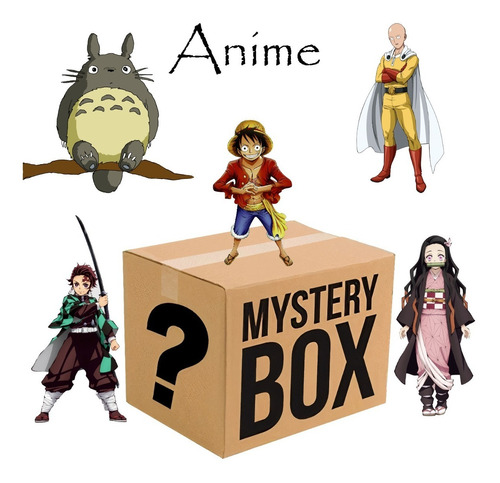 Caja Misteriosa De Anime Mystery Box + 10 Productos + $1,300