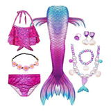 Kit De Bikini Infantil Cola De Sirena Sin Monoaleta Fs