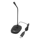 Microfone De Mesa Usb Goose Neck Tomate Mt-1050