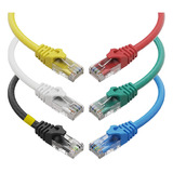 Cable Ethernet Cat6, Lan De 10 Pies (paquete De 6), Utp Cat