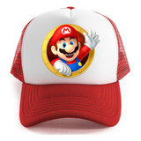 Gorra Roja Trucker - Super Mario Bros - Unisex - Gamer Juego