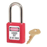 Candado Master Lock De Bloqueo 38 Mm 410 Color Rojo