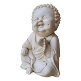 Buda Bebe Abhaya Decorativa 15cm Uso Exterior Interior