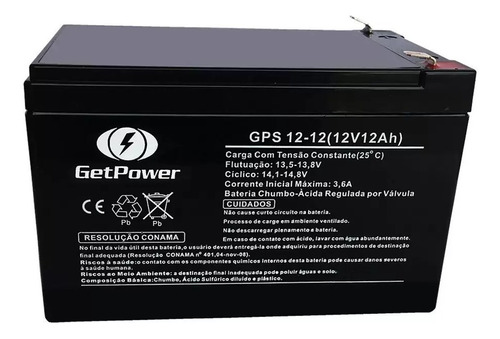 Bateria Selada 12v 12ah Multimarcas Get Atm Global Unipower