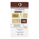 Protetor Solar Facial Com Cor Fps 75 Cosmoblock Blur M 50g