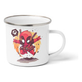 Tazon Enlozado Deadpool Modelo 2  Metalico 12 Onzas