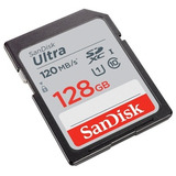 Sandisk Ultra Sdxc C10 120mb/s 128gb (cinza)