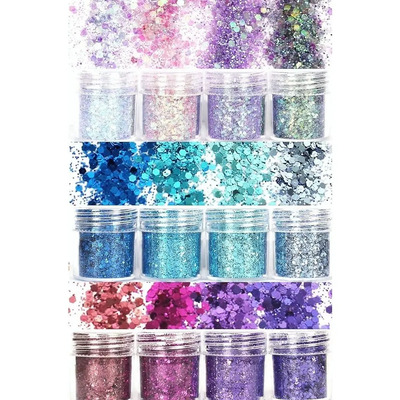 12 Lentejuelas Purpurina Decoración Uñas Ojos Cuerpo Cabello | MercadoLibre