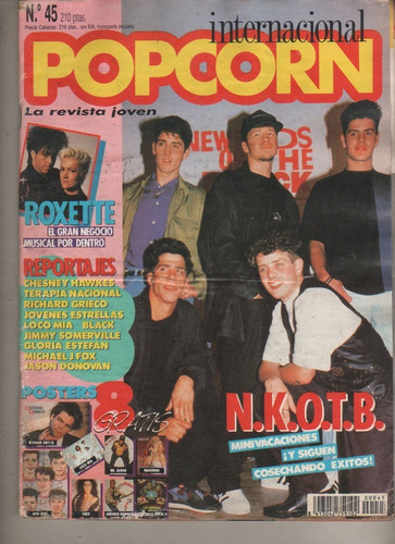 Revista * Popcorn * Nº 45  Roxette - Madonna - Año 1991