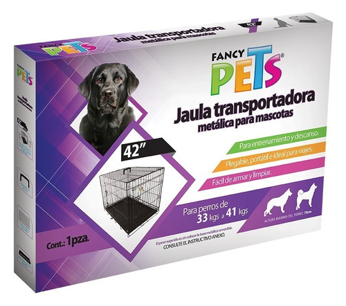 Jaula Metalica Plegable Para Perro Y Gato 42     Fancy Pets