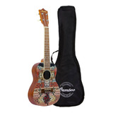 Bamboo Ukulele Concierto Con Funda Incluida  U-23-andes-s Color Marrón