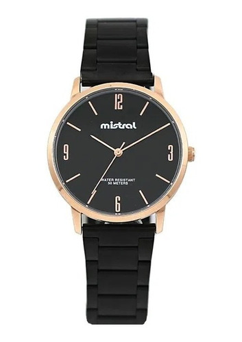 Reloj Mistral Lmi-1002b Acero 50m Para Mujer Agente Liniers