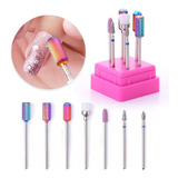 Set Manicure 7 Brocas De Uñas Para Lapiz Pulidor Accesorios 