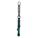 Zeus Collar Nylon Semi Ahorque Xl 2,5cm Regula 55-70cm Perro Tamaño Del Collar Xl Color Verde