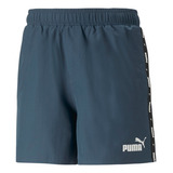 Pantaloneta Puma Ess+ Tape Woven Hombre-azul