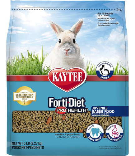 Comida Para Conejos Juveniles De 5 Libras Kaytee Forti-diet