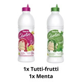 Kit 2 Coberturas Sorvete Menta/tutti-frutti Selecta 1,3kg