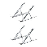 Pack 2 Soportes Notebook O Tablet Aluminio 7 Alturas