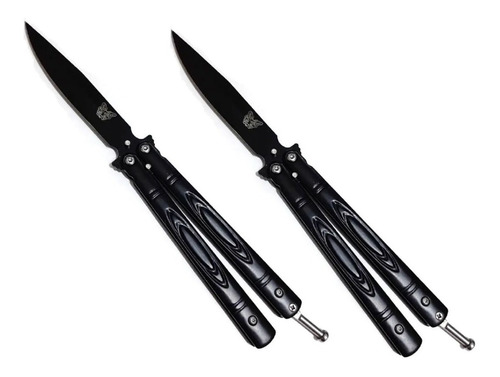 Pack X2 Cuchillo Mariposa Navaja Mariposa Cuchillo Tactico 