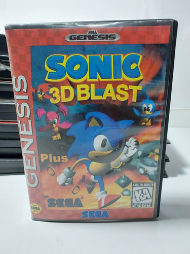 Sonic 3d Blast Mega Drive Original Com Caixa Repro 