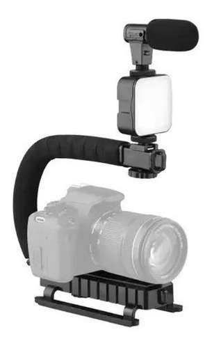 Estabilizador Celular Camara C/micrófono Led Control Ay-49u